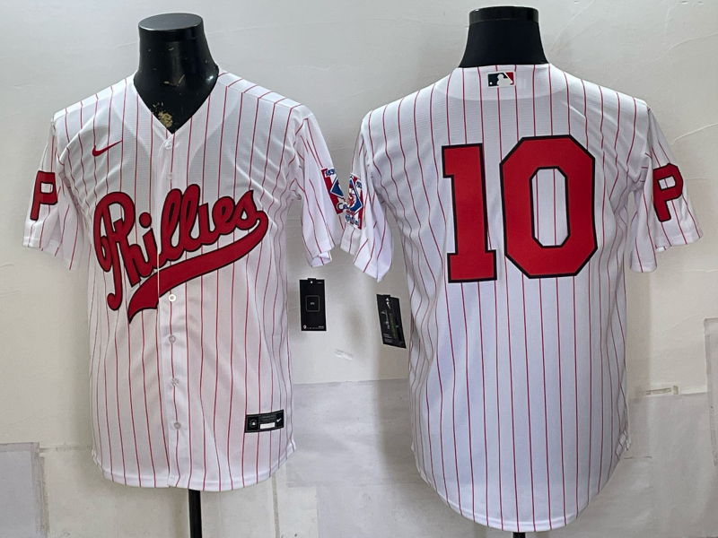 Men 2026 Philadelphia Phillies #10 white Game Nike MLB Jersey 0806001